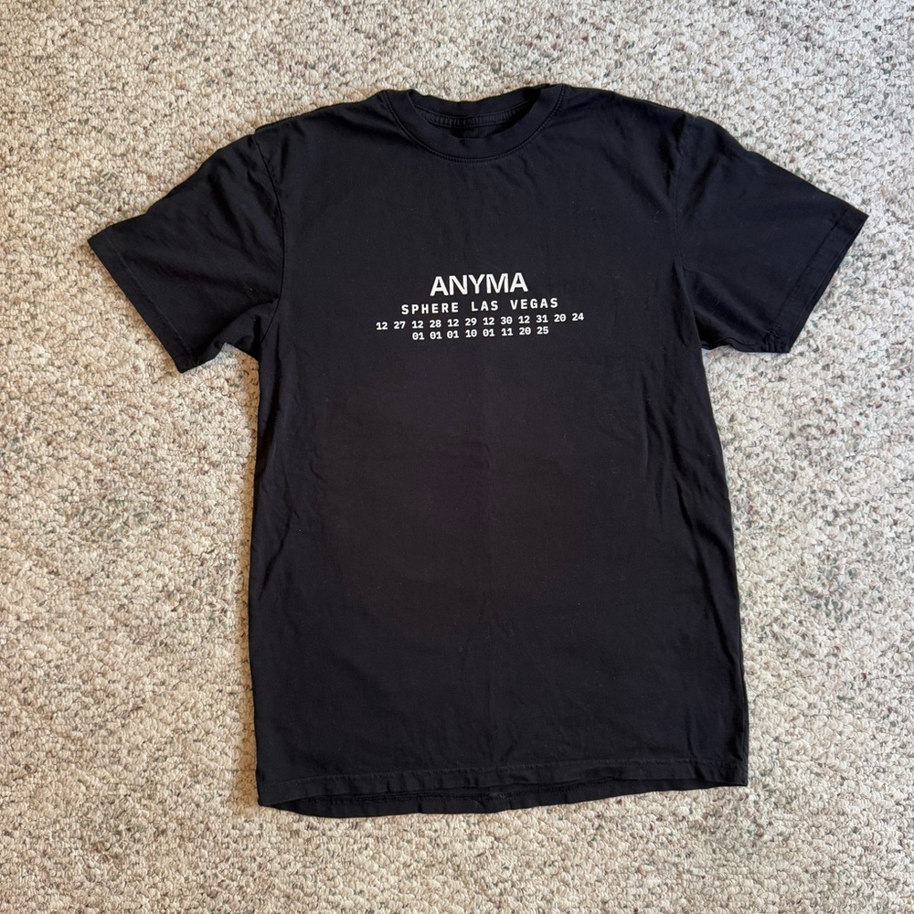 Anyma Sphere Las Vegas Men’s Short Sleeve Small Black Tee Brand New